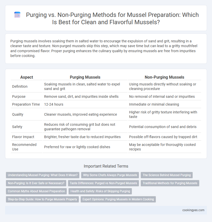 Purging vs. Non-Purging Methods for Mussel Preparation: Which Is Best for Clean and Flavorful Mussels?
