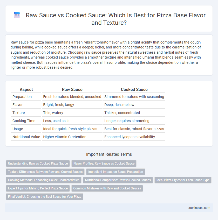 Raw Sauce vs Cooked Sauce: Which Is Best for Pizza Base Flavor and Texture?