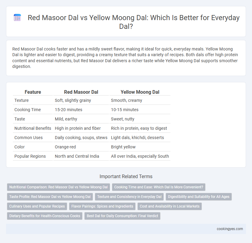 Red Masoor Dal vs Yellow Moong Dal: Which Is Better for Everyday Dal?