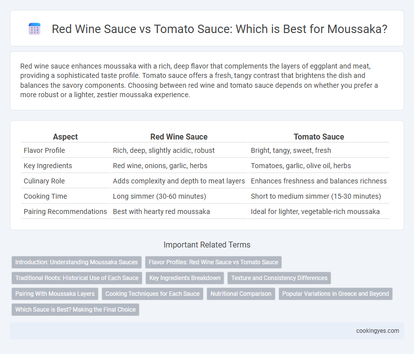 Red Wine Sauce vs Tomato Sauce: Which is Best for Moussaka?