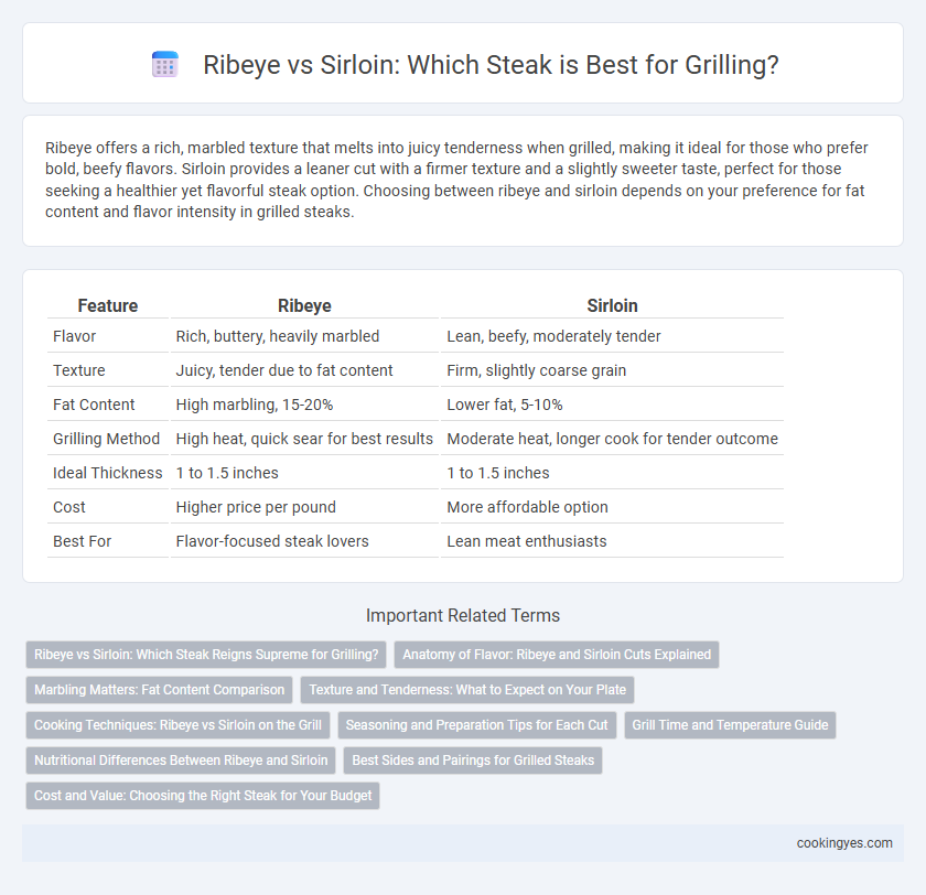 Ribeye vs Sirloin: Which Steak is Best for Grilling?