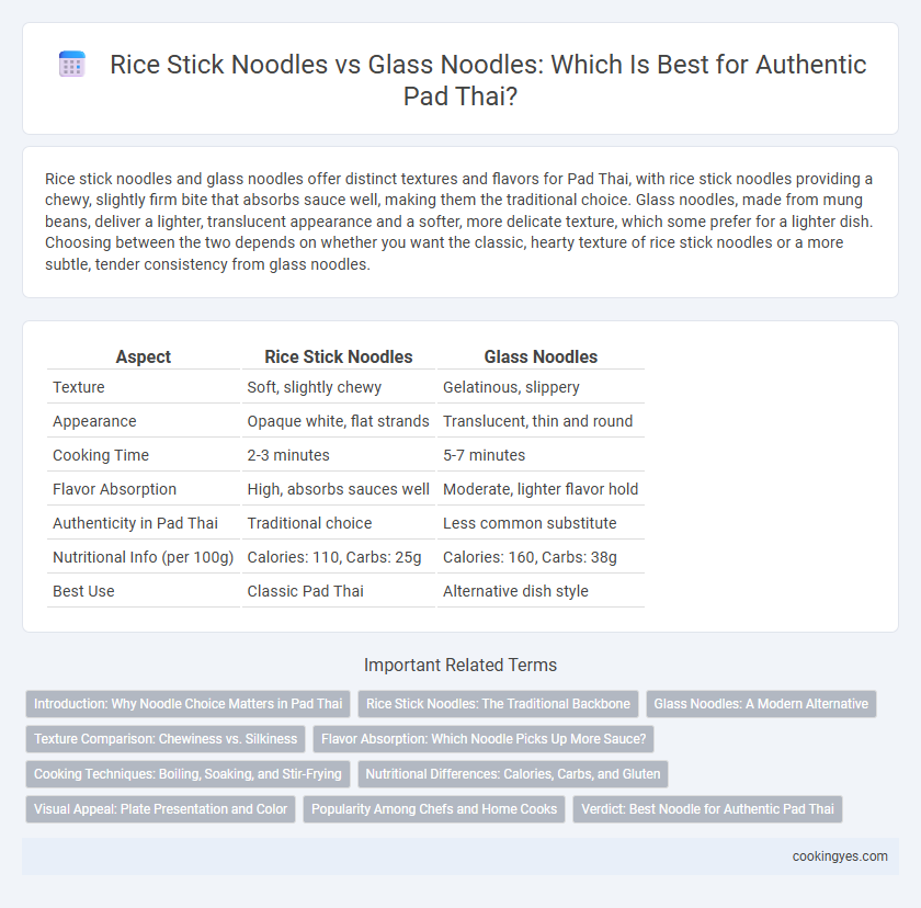 Rice Stick Noodles vs Glass Noodles: Which Is Best for Authentic Pad Thai?