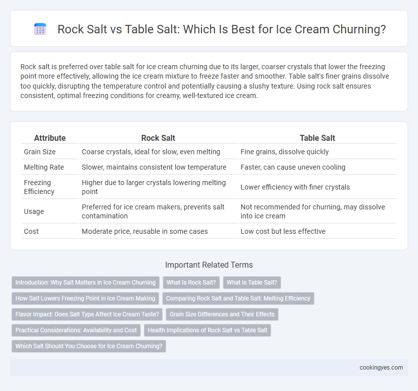 Rock Salt vs Table Salt: Which Is Best for Ice Cream Churning?