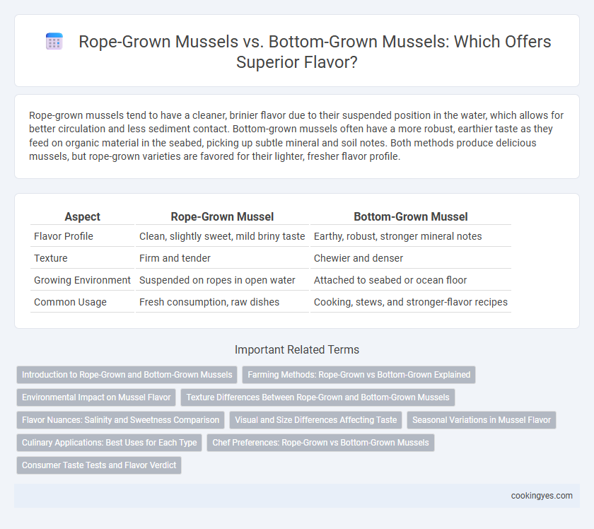 Rope-Grown Mussels vs. Bottom-Grown Mussels: Which Offers Superior Flavor?