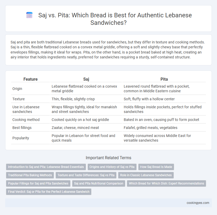 Saj vs. Pita: Which Bread is Best for Authentic Lebanese Sandwiches?