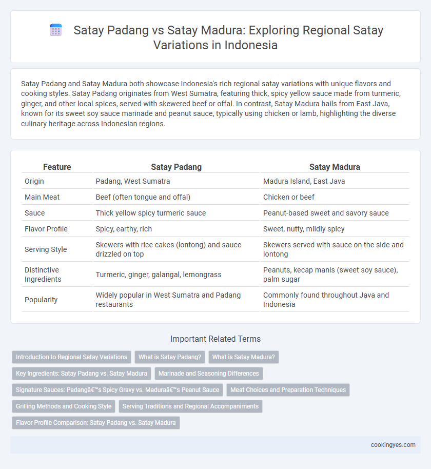 Satay Padang vs Satay Madura: Exploring Regional Satay Variations in Indonesia