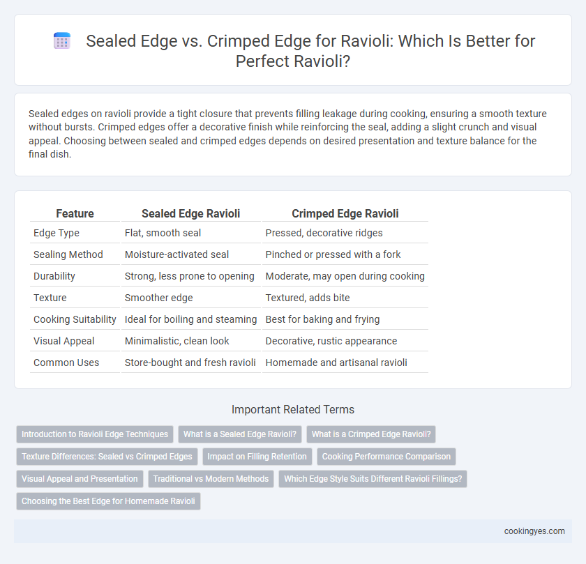 Sealed Edge vs. Crimped Edge for Ravioli: Which Is Better for Perfect Ravioli?