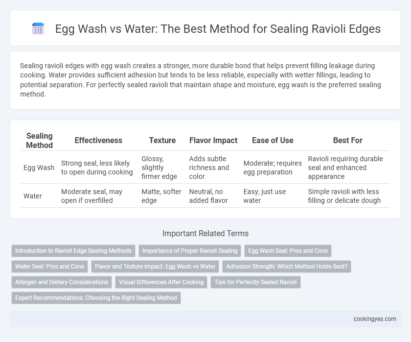 Egg Wash vs Water: The Best Method for Sealing Ravioli Edges