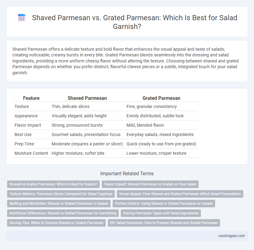 Shaved Parmesan vs. Grated Parmesan: Which Is Best for Salad Garnish?