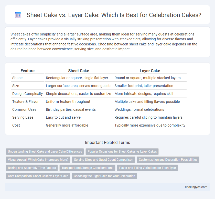 Sheet Cake vs. Layer Cake: Which Is Best for Celebration Cakes?