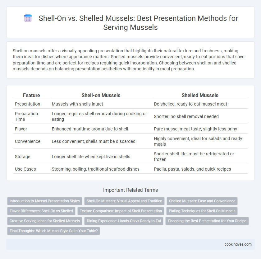 Shell-On vs. Shelled Mussels: Best Presentation Methods for Serving Mussels