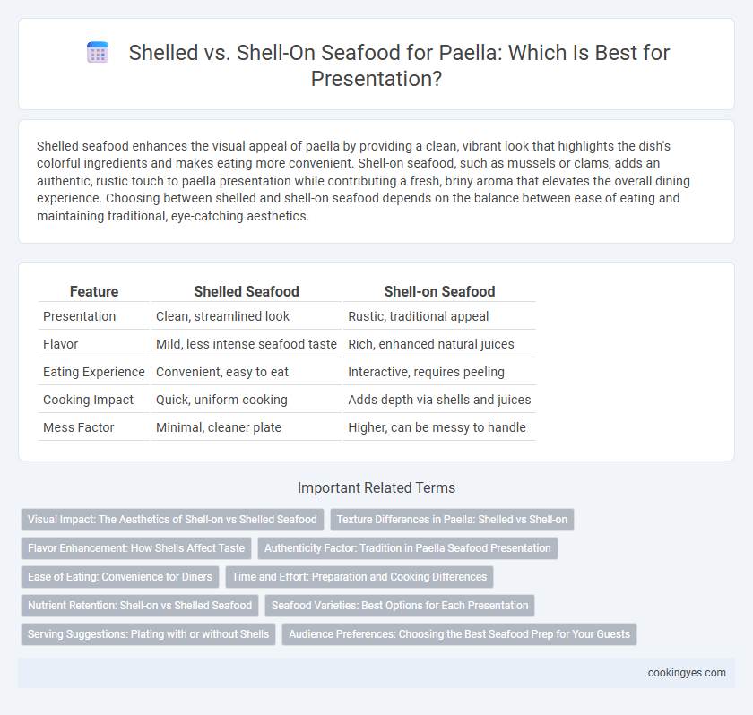 Shelled vs. Shell-On Seafood for Paella: Which Is Best for Presentation?