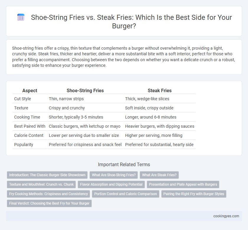 Shoe-String Fries vs. Steak Fries: Which Is the Best Side for Your Burger?
