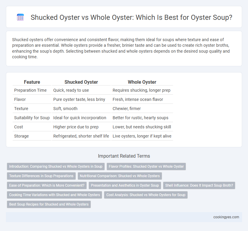 Shucked Oyster vs Whole Oyster: Which Is Best for Oyster Soup?