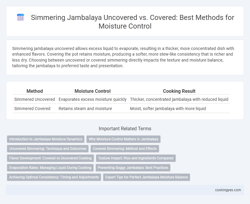 Simmering Jambalaya Uncovered vs. Covered: Best Methods for Moisture Control