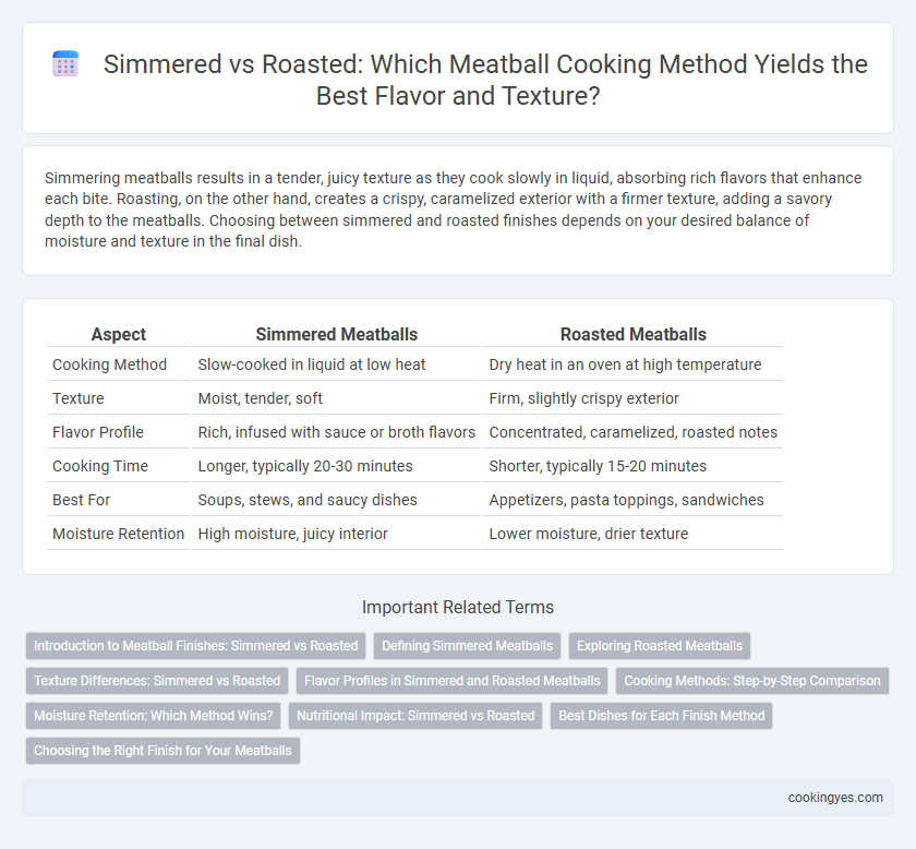 Simmered vs Roasted: Which Meatball Cooking Method Yields the Best Flavor and Texture?