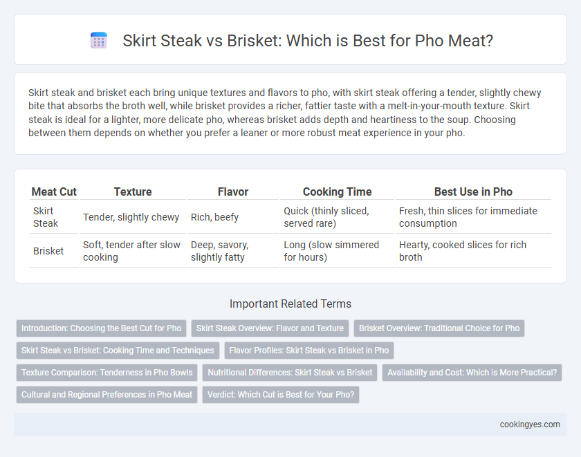 Skirt Steak vs Brisket: Which is Best for Pho Meat?
