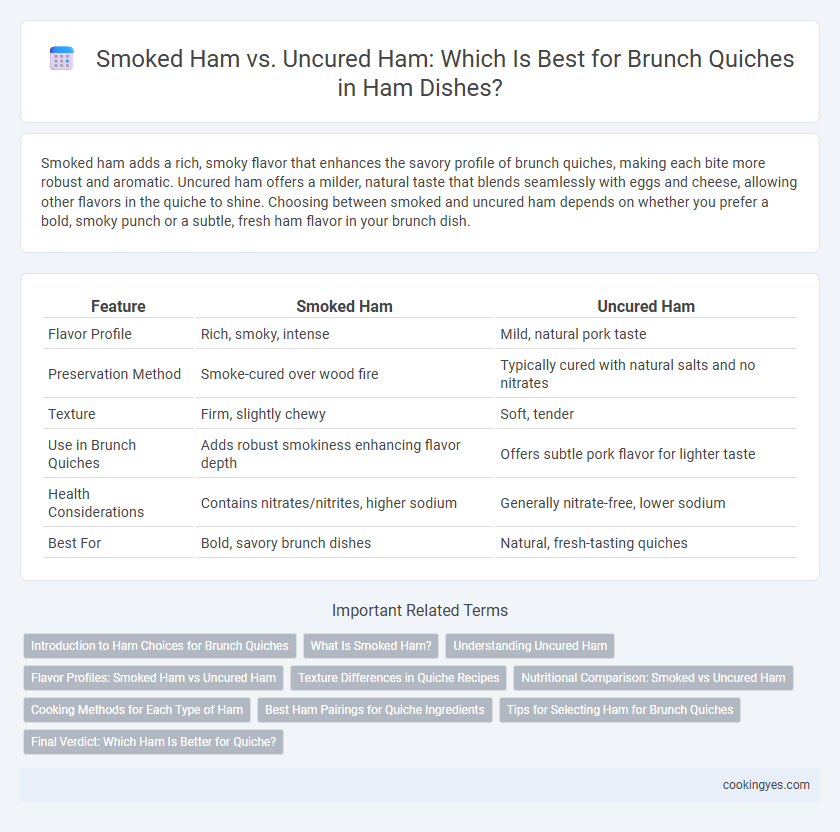 Smoked Ham vs. Uncured Ham: Which Is Best for Brunch Quiches in Ham Dishes?