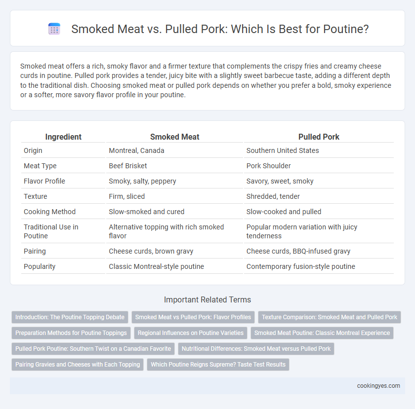Smoked Meat vs. Pulled Pork: Which Is Best for Poutine?