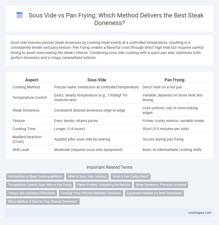 Sous Vide vs Pan Frying: Which Method Delivers the Best Steak Doneness?