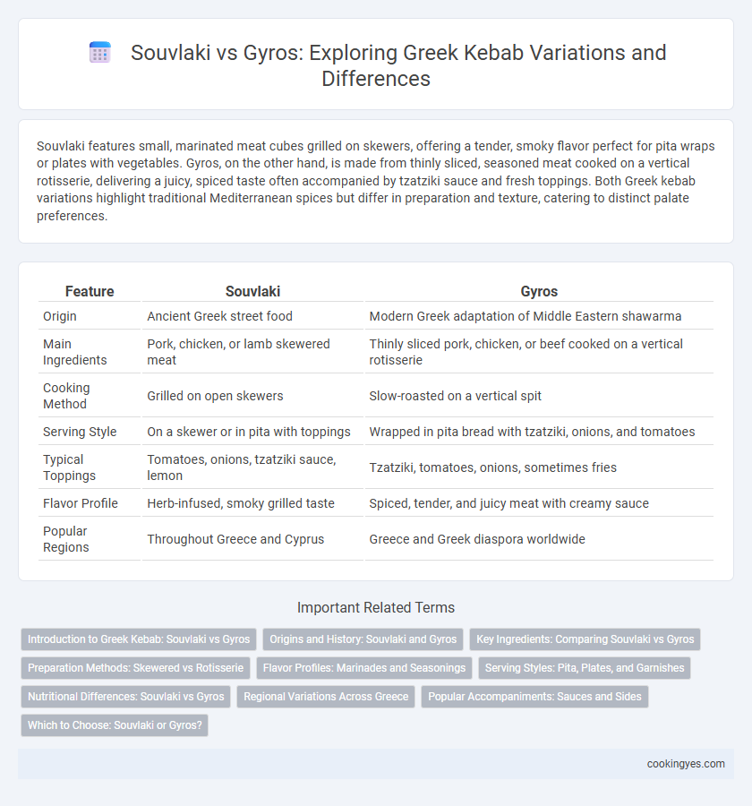 Souvlaki vs Gyros: Exploring Greek Kebab Variations and Differences