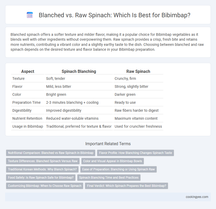 Blanched vs. Raw Spinach: Which Is Best for Bibimbap?