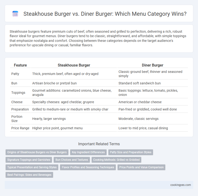 Steakhouse Burger vs. Diner Burger: Which Menu Category Wins?