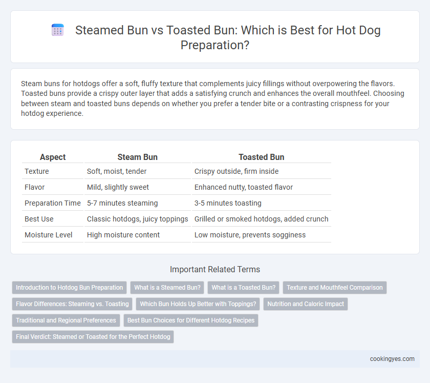 Steamed Bun vs Toasted Bun: Which is Best for Hot Dog Preparation?