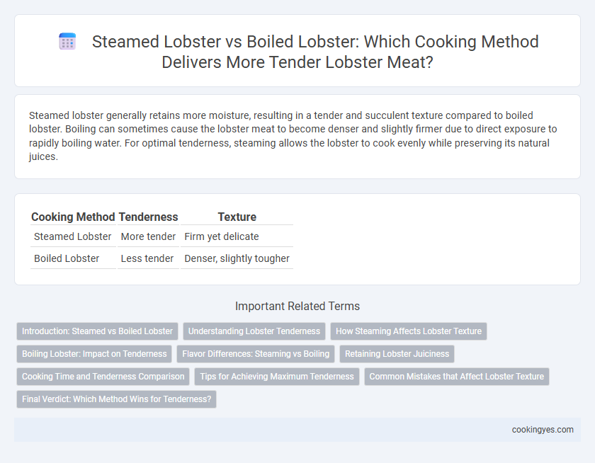 Steamed Lobster vs Boiled Lobster: Which Cooking Method Delivers More Tender Lobster Meat?