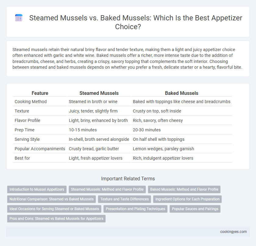Steamed Mussels vs. Baked Mussels: Which Is the Best Appetizer Choice?