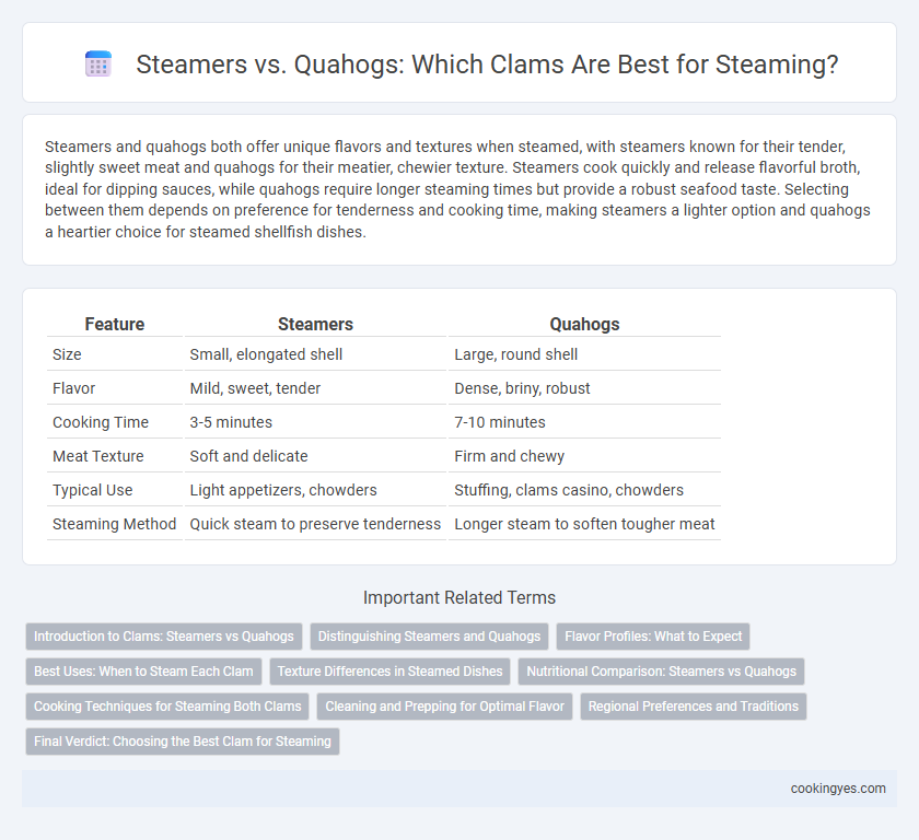 Steamers vs. Quahogs: Which Clams Are Best for Steaming?