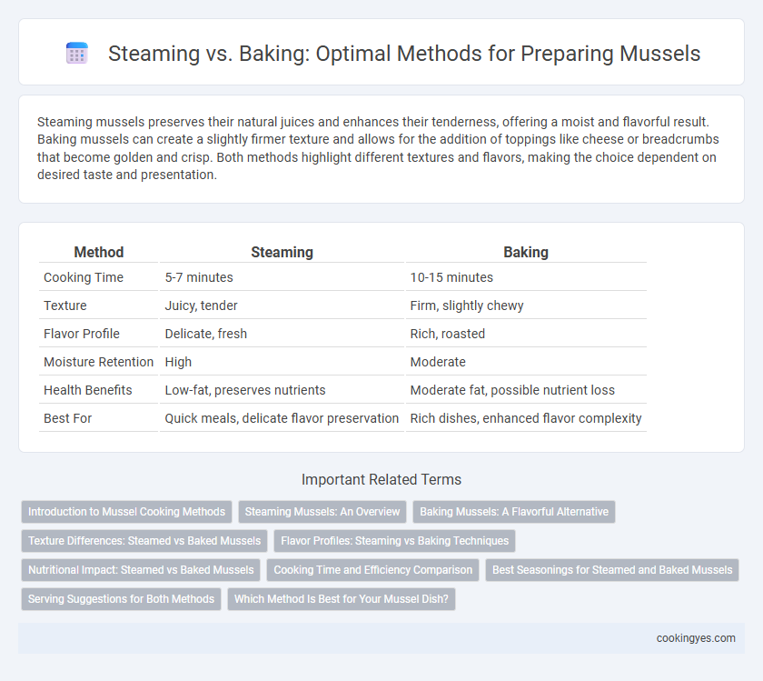 Steaming vs. Baking: Optimal Methods for Preparing Mussels
