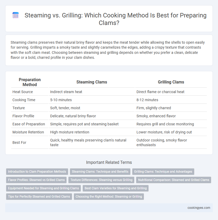 Steaming vs. Grilling: Which Cooking Method Is Best for Preparing Clams?