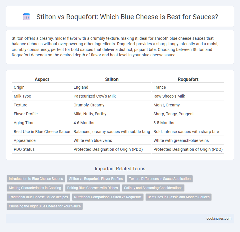 Stilton vs Roquefort: Which Blue Cheese is Best for Sauces?