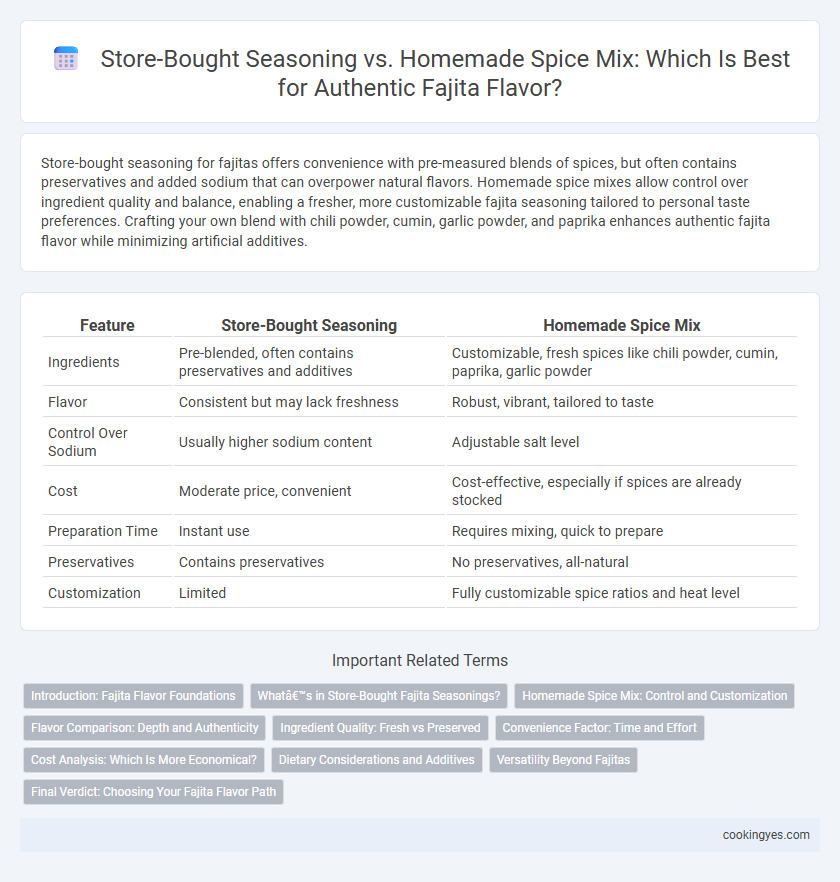 Store-Bought Seasoning vs. Homemade Spice Mix: Which Is Best for Authentic Fajita Flavor?