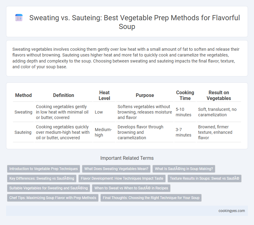 Sweating vs. Sauteing: Best Vegetable Prep Methods for Flavorful Soup