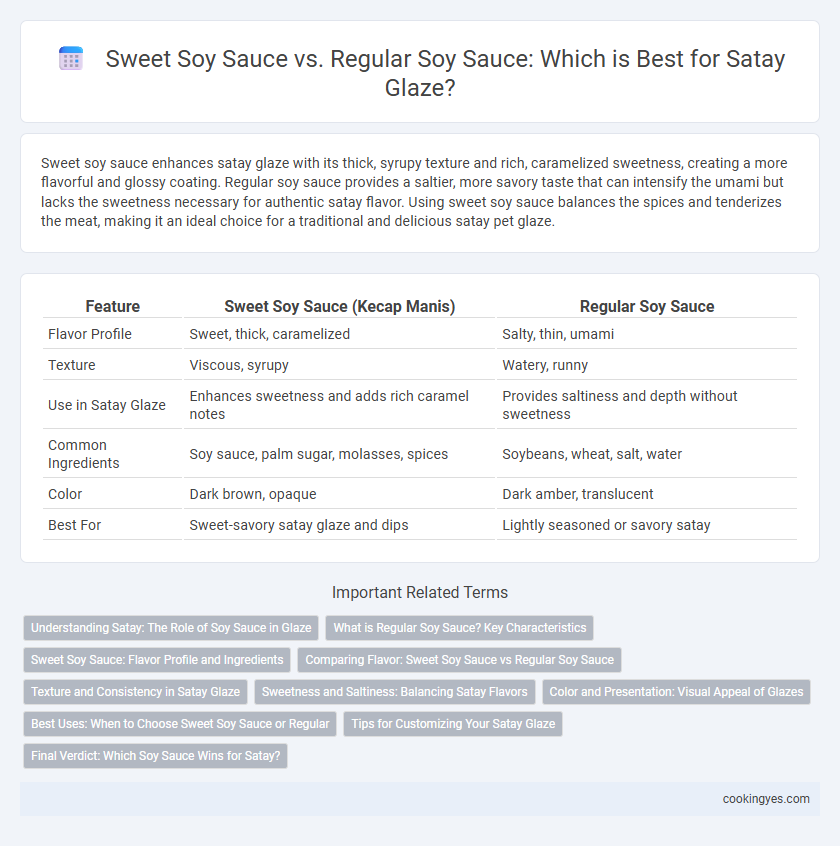 Sweet Soy Sauce vs. Regular Soy Sauce: Which is Best for Satay Glaze?