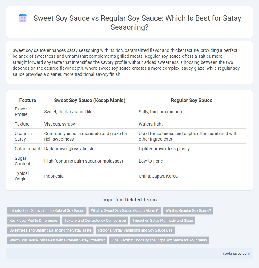 Sweet Soy Sauce vs Regular Soy Sauce: Which Is Best for Satay Seasoning?