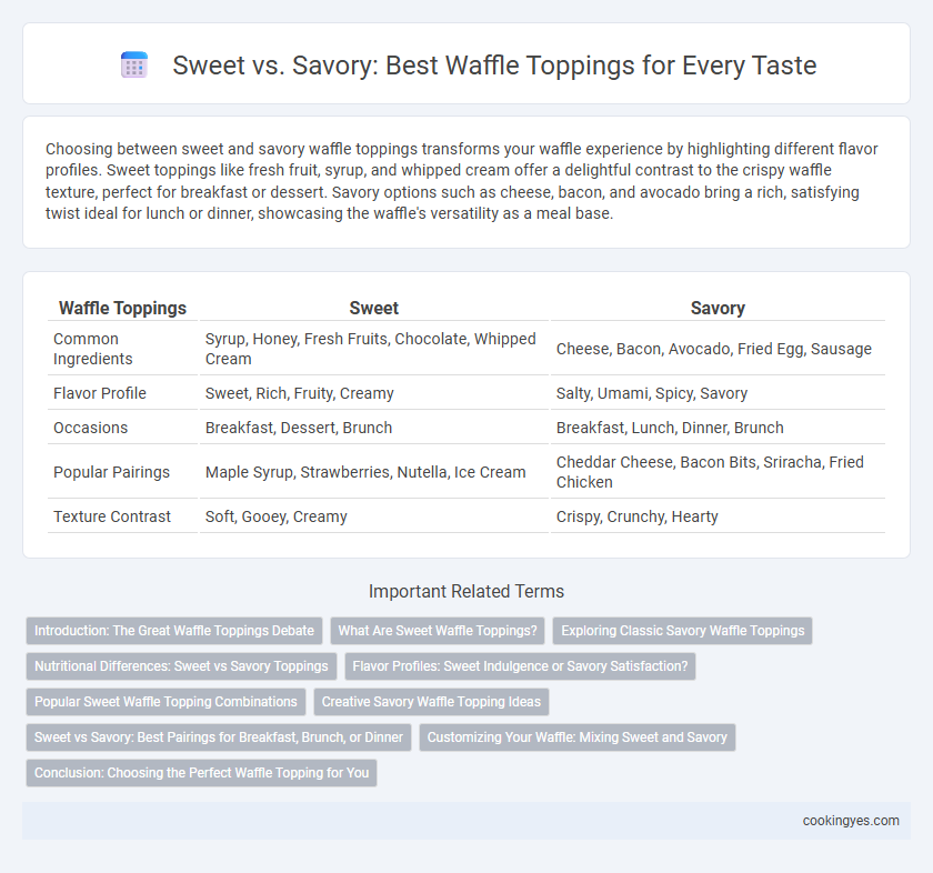 Sweet vs. Savory: Best Waffle Toppings for Every Taste