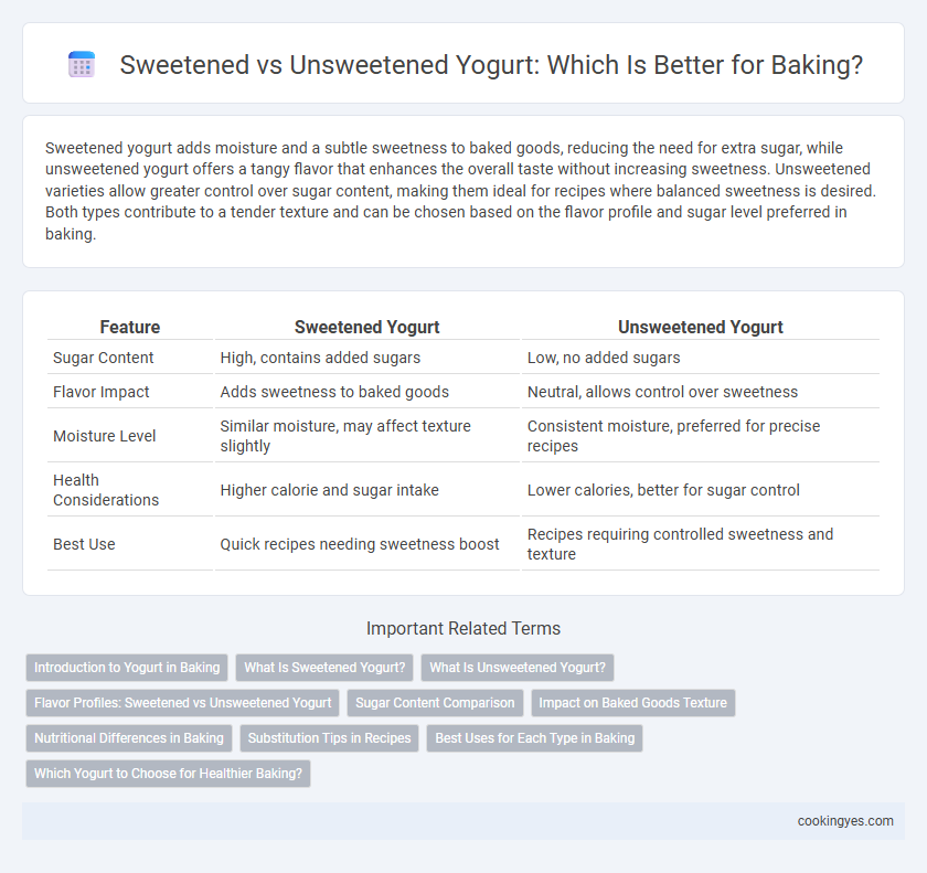 Sweetened vs Unsweetened Yogurt: Which Is Better for Baking?