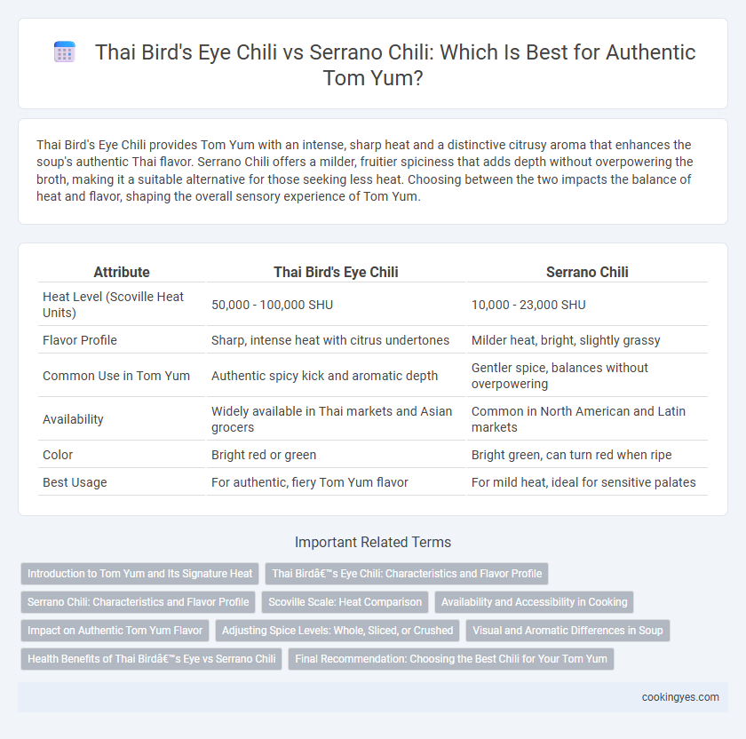 Thai Bird's Eye Chili vs Serrano Chili: Which Is Best for Authentic Tom Yum?