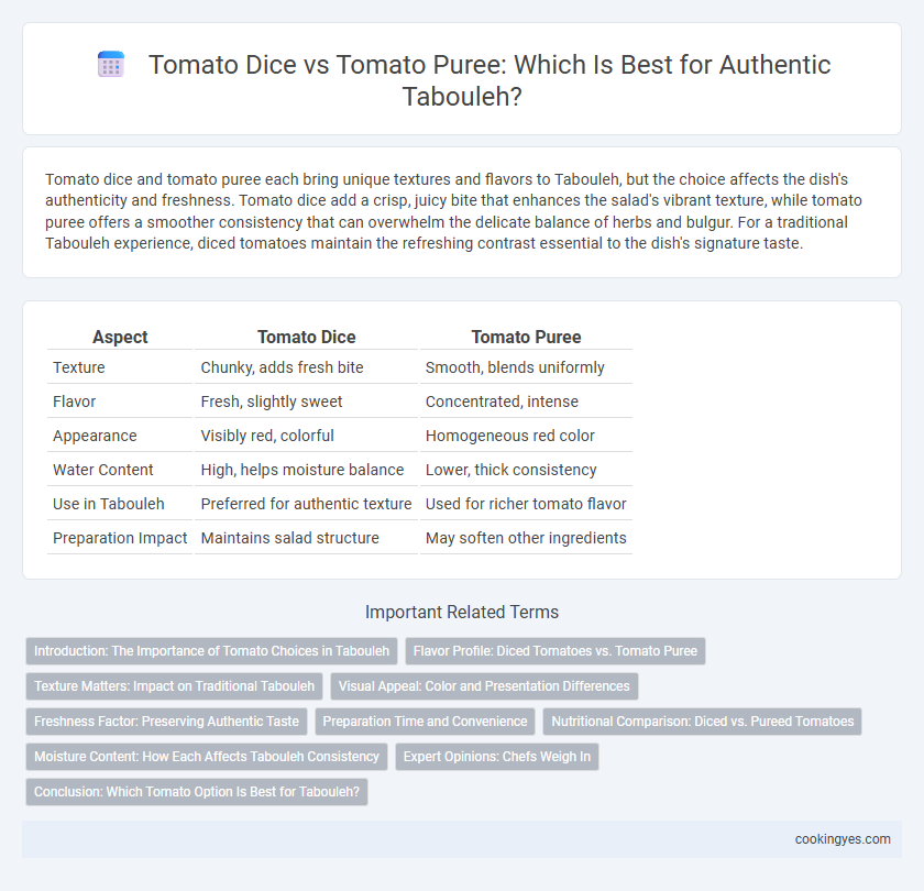 Tomato Dice vs Tomato Puree: Which Is Best for Authentic Tabouleh?
