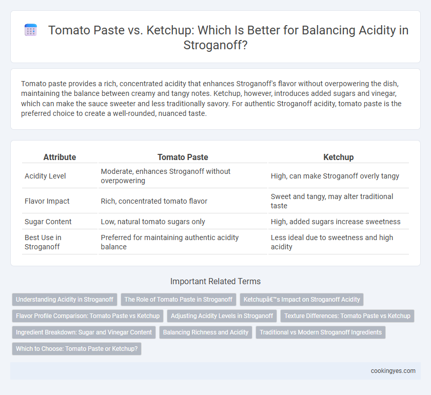 Tomato Paste vs. Ketchup: Which Is Better for Balancing Acidity in Stroganoff?