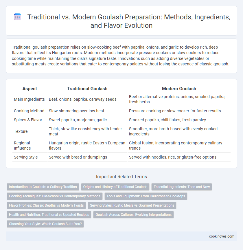 Traditional vs. Modern Goulash Preparation: Methods, Ingredients, and Flavor Evolution