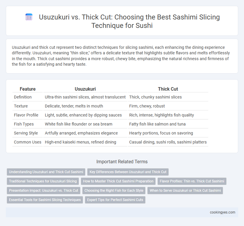 Usuzukuri vs. Thick Cut: Choosing the Best Sashimi Slicing Technique for Sushi