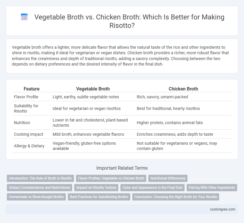 Vegetable Broth vs. Chicken Broth: Which Is Better for Making Risotto?