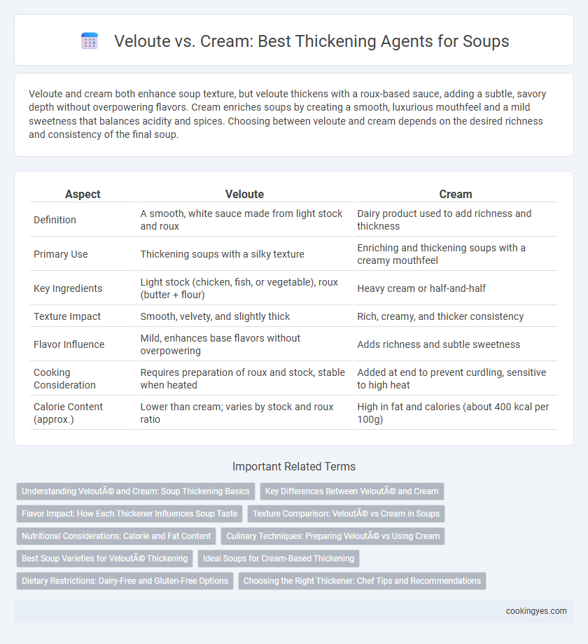 Veloute vs. Cream: Best Thickening Agents for Soups