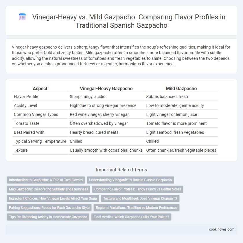 Vinegar-Heavy vs. Mild Gazpacho: Comparing Flavor Profiles in Traditional Spanish Gazpacho