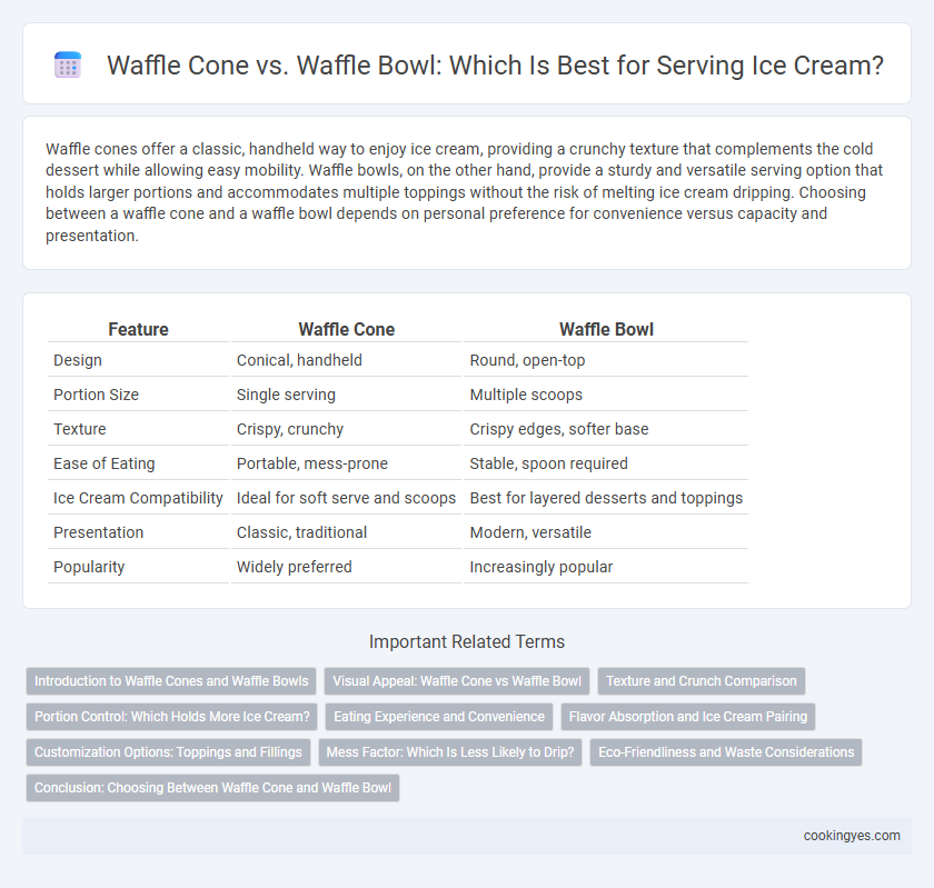 Waffle Cone vs. Waffle Bowl: Which Is Best for Serving Ice Cream?