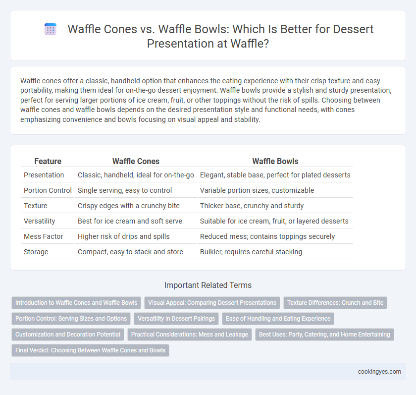 Waffle Cones vs. Waffle Bowls: Which Is Better for Dessert Presentation at Waffle?